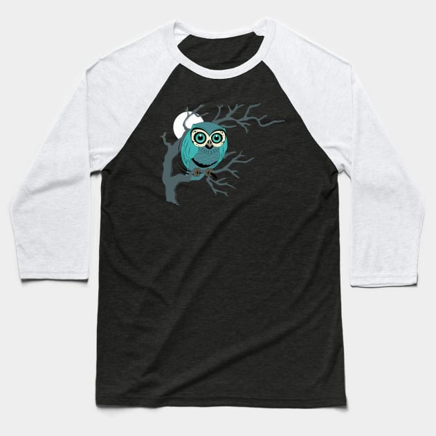 Owl Baseball T-Shirt by MARK ASHKENAZI